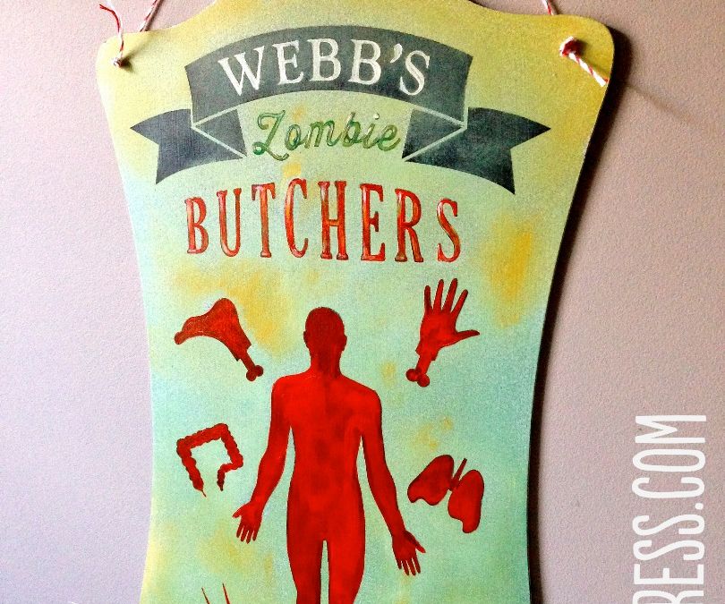 HALLOWEEN BUTCHERS SIGN 2013