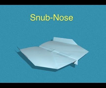 Snub-nose Paper Airplane 
