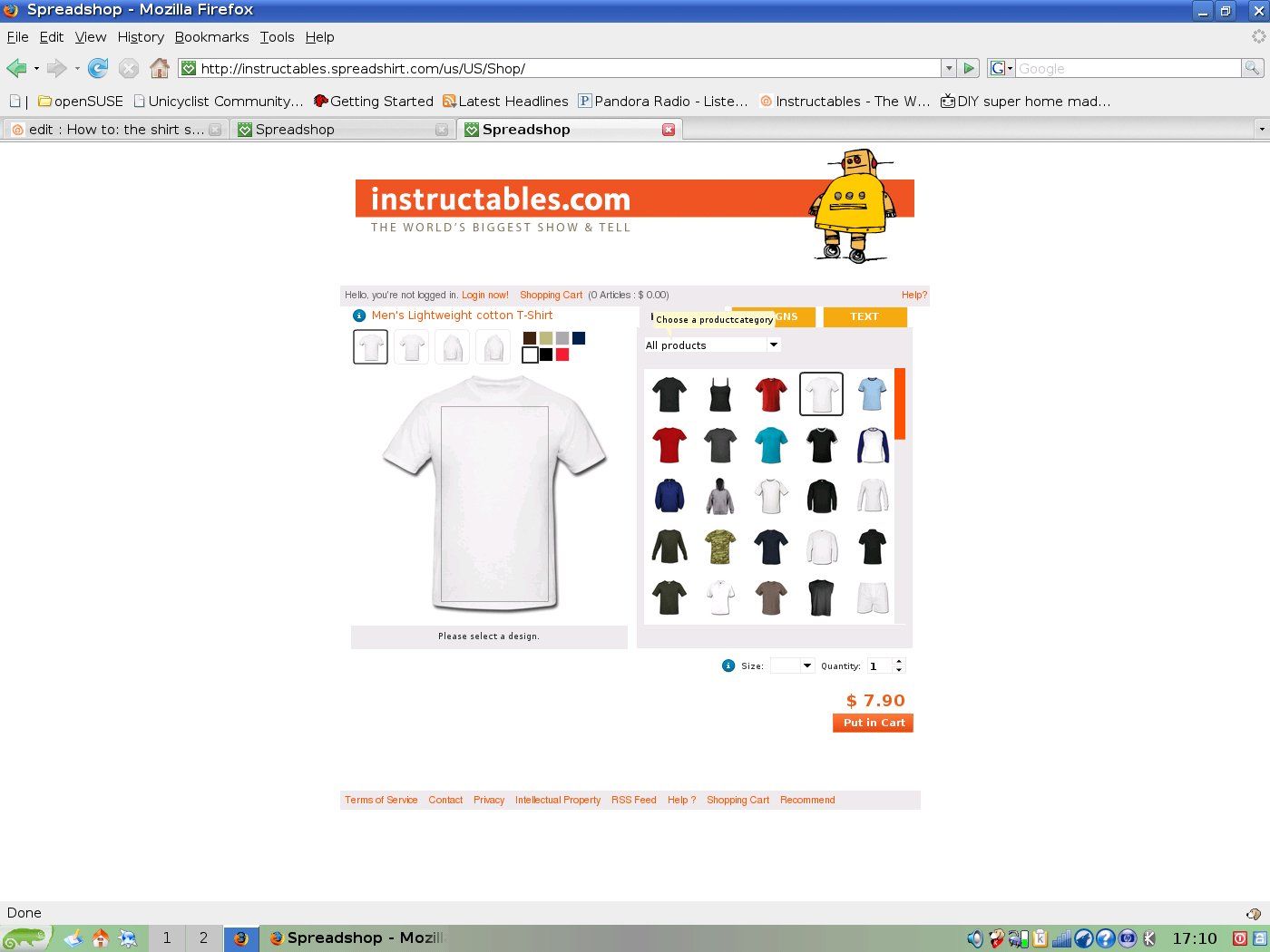 The Shirt Shop: How To