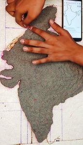 Fill the Map With Paper Mache
