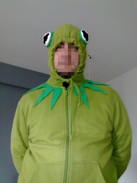 Easy frog costume. Disfraz de rana sencillo.
