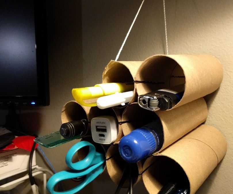 Paper Roll Wall Organizer