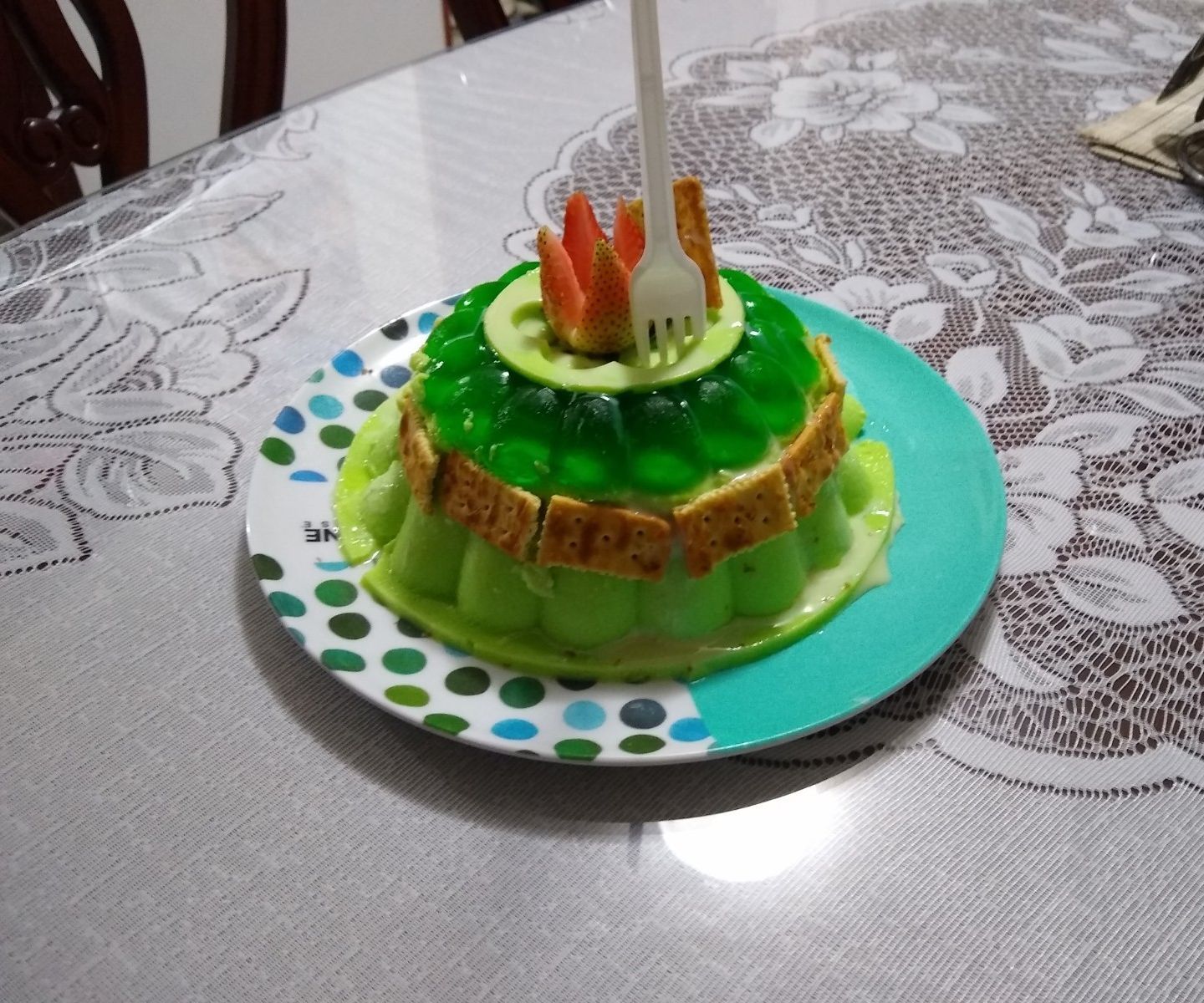 POSTRE DE HELADO CON FRESA CASERO