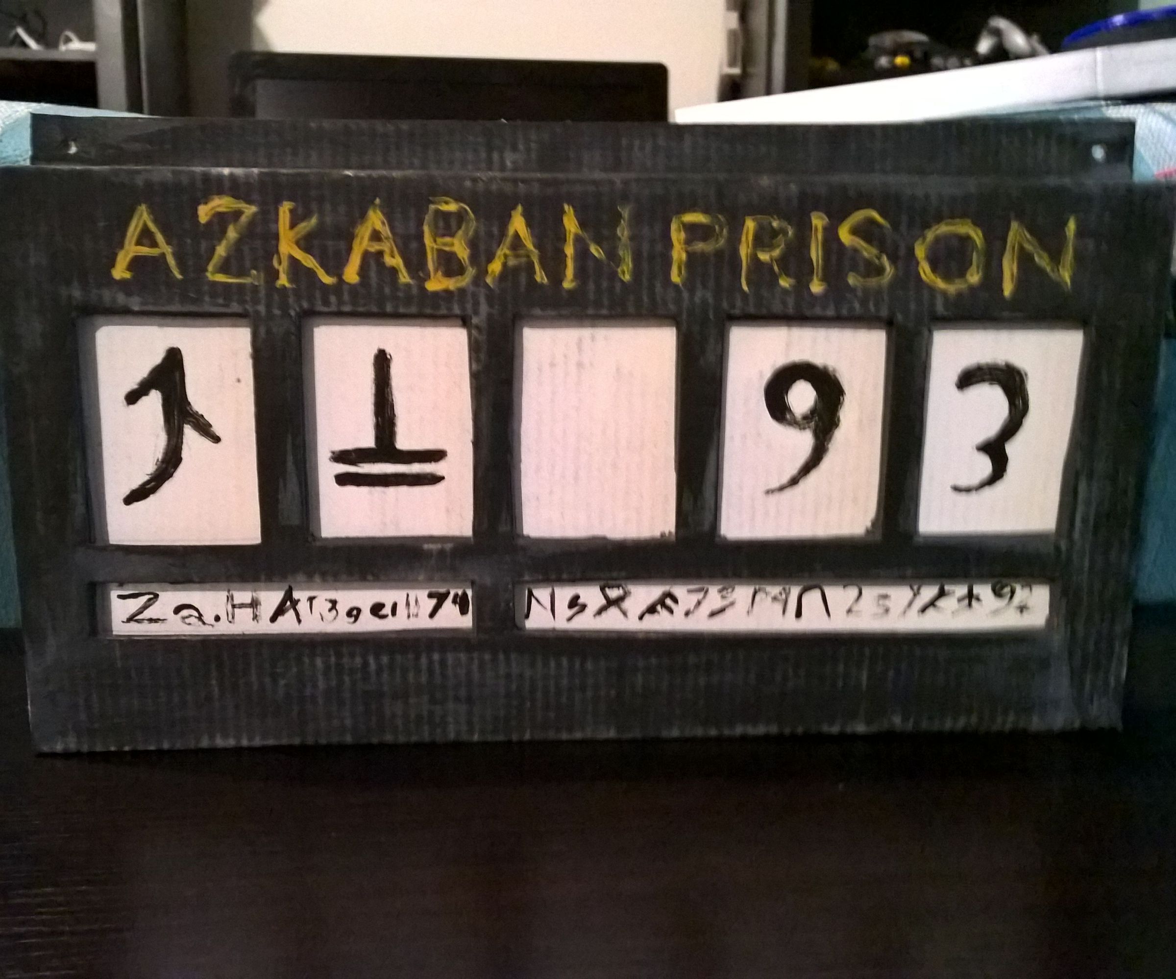 Azkaban Prison Sign