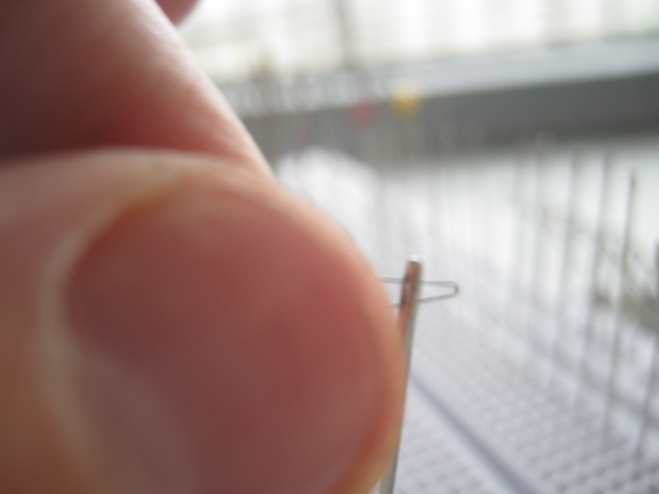 Nerd / Hacker Needle, Thread and Needle Threader 5 Steps Instructables