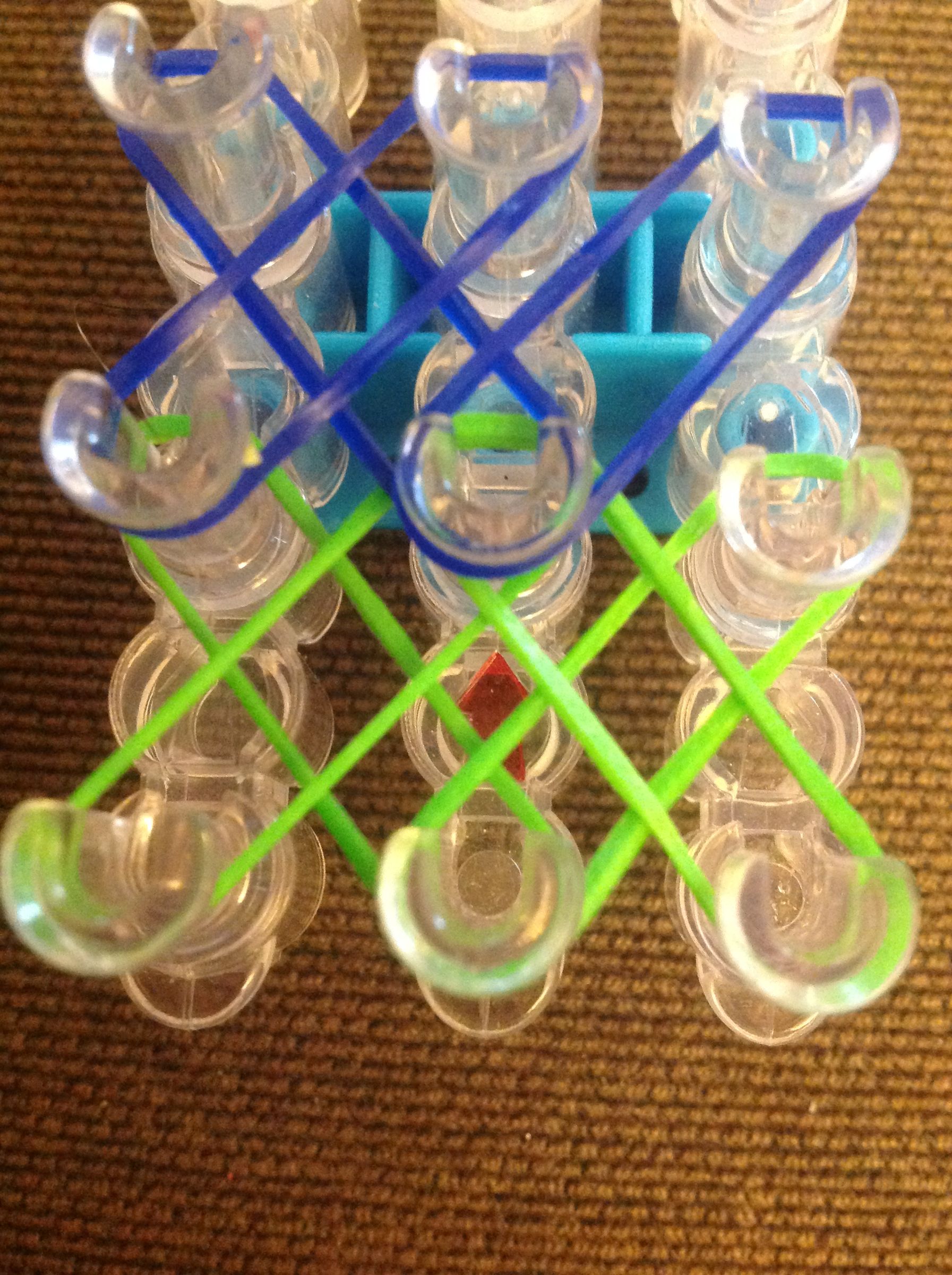 How to Make Rainbow Loom Bracelet Double X Cross *INTERMEDIATE LEVEL* 5 Steps Instructables