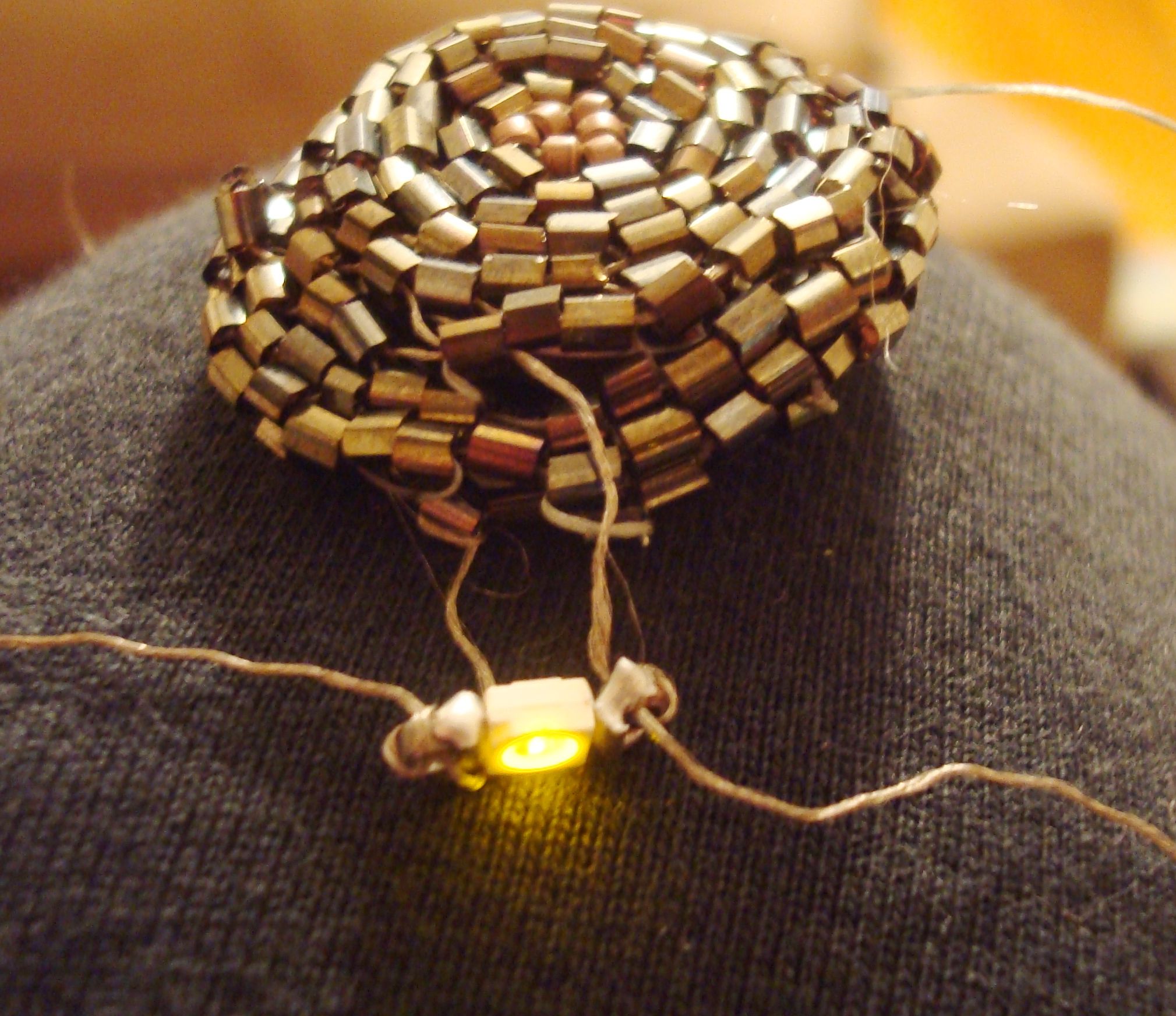Beaded Battery Case