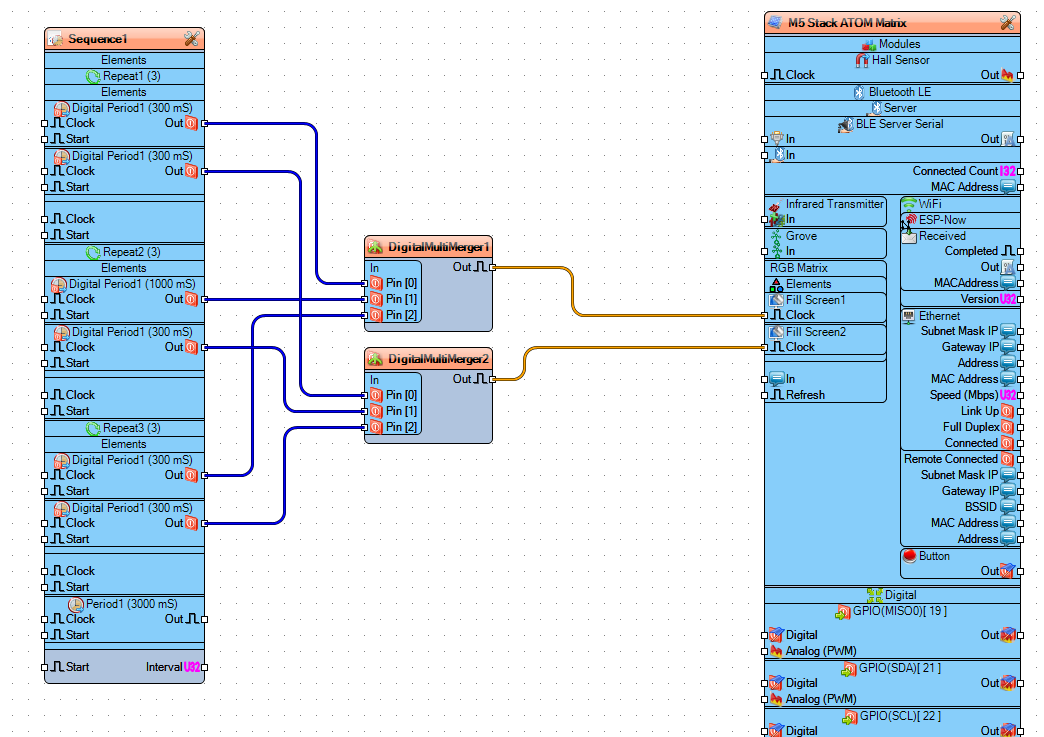 In Visuino Connect Components