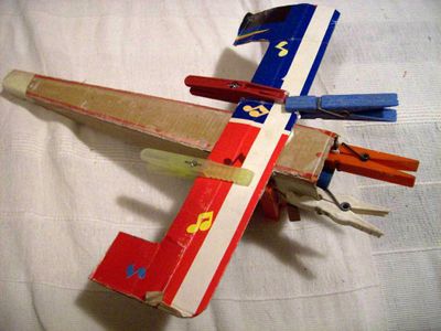 My Cardboard Biplane "KD-1"