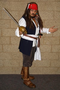 How to Make a Captain Jack Sparrow Costume on a Shoe String Budget!