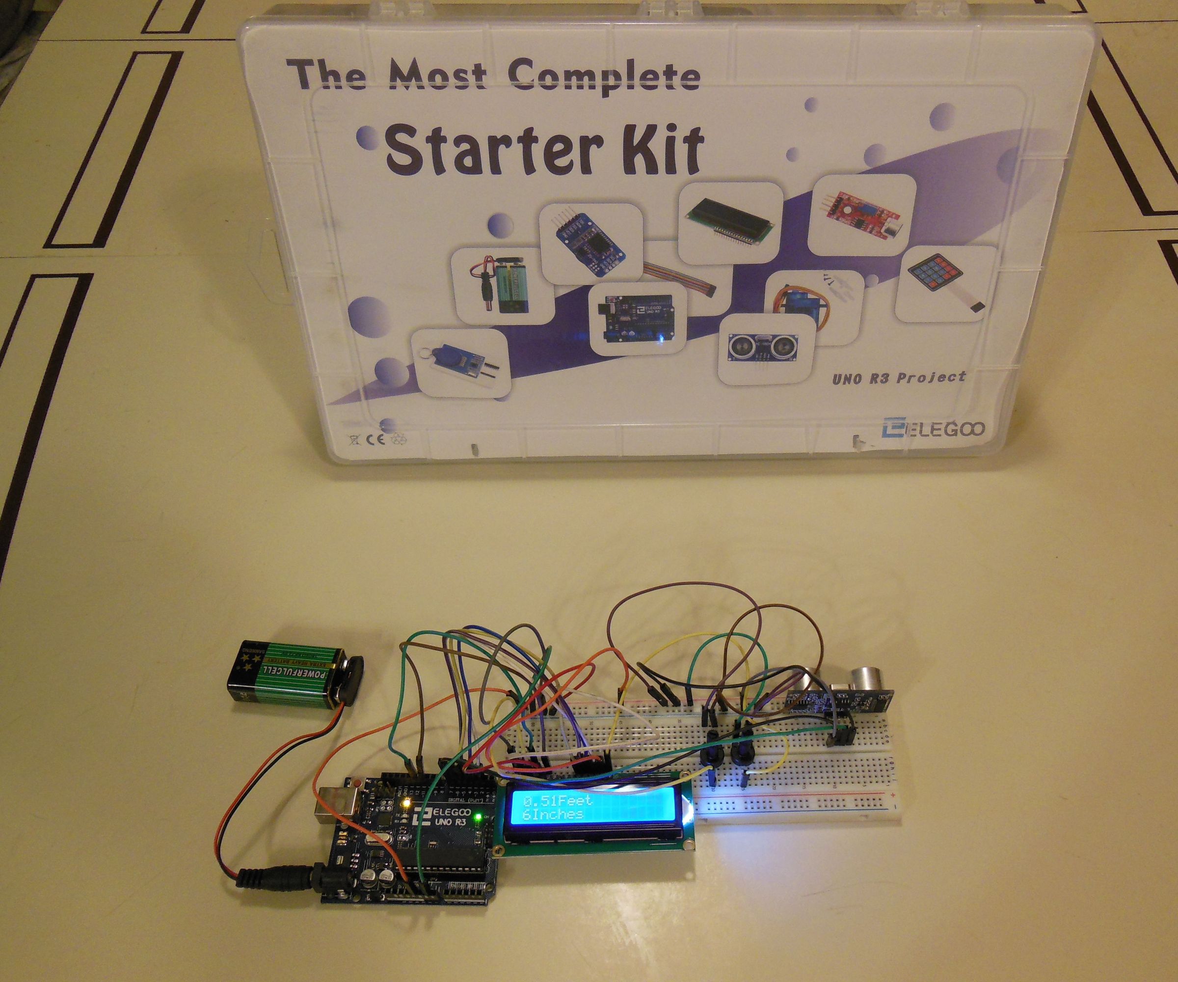 Arduino HC-SRo4 Ultrasonic Range Finder