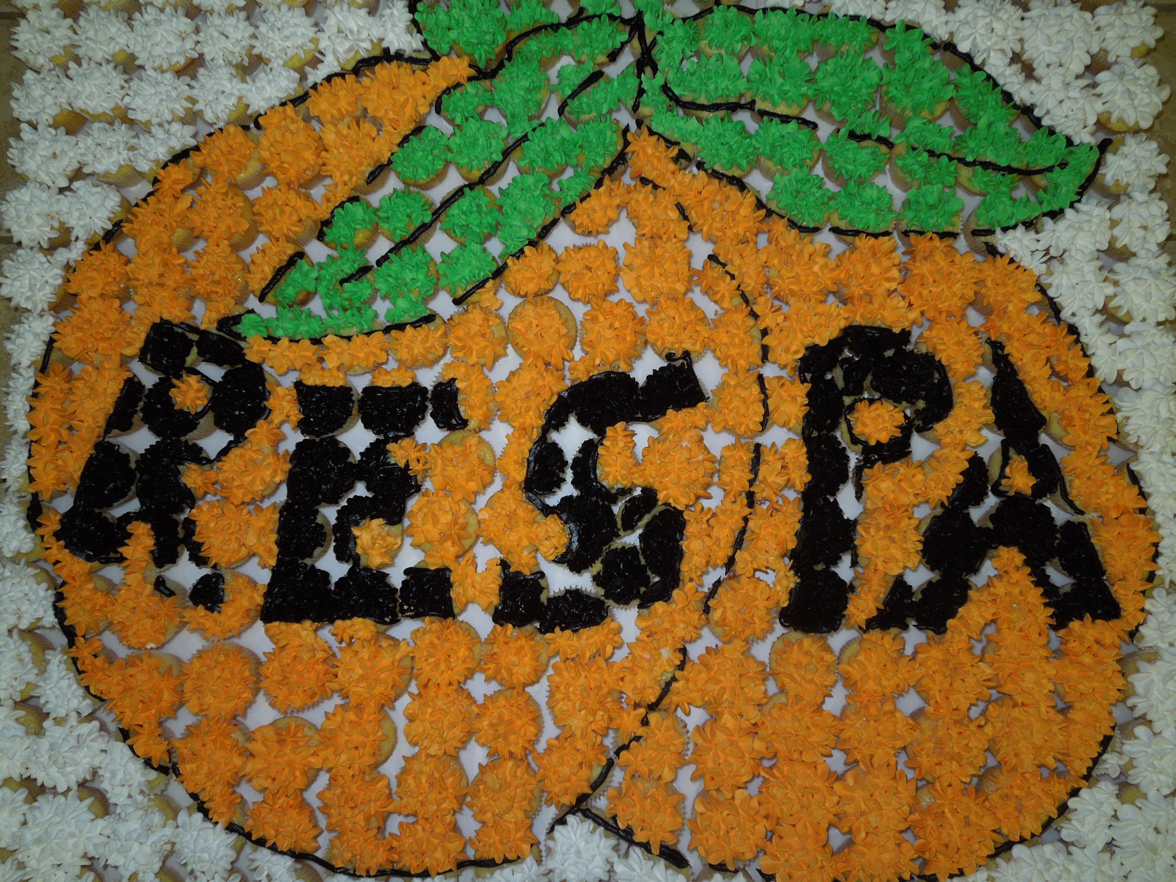 Orange Cupcake Mural