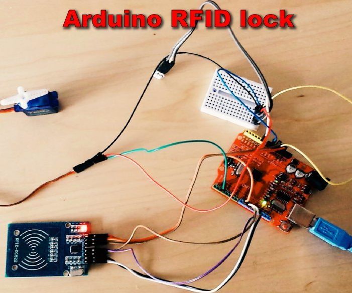 Arduino RFID Lock With RC522 - MIFARE Protocol 13.56 Mhz