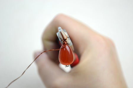 Create a Bail for the Drop Beads