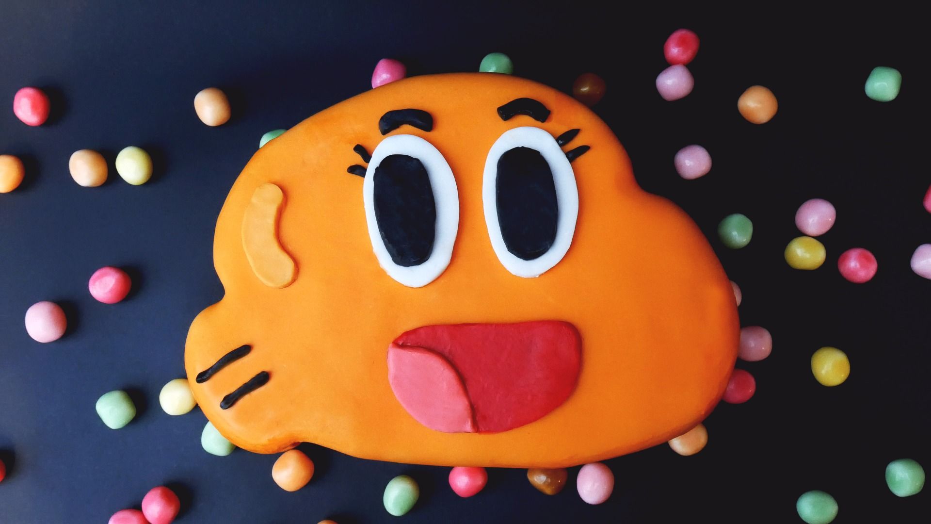 The Amazing World of Gumball Darwin Cake Chocolate Cake 4 Steps