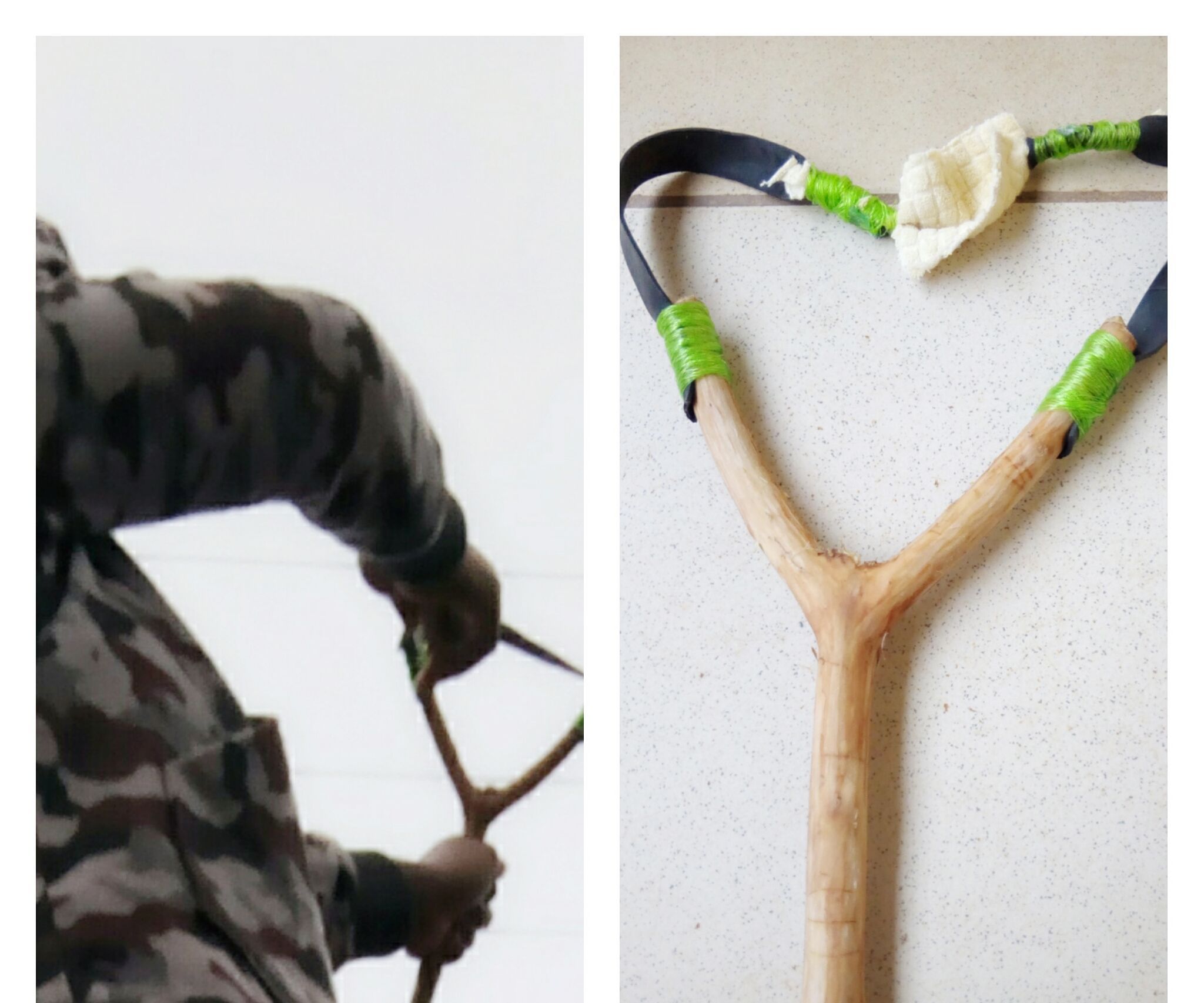 Homemade Slingshot by Reusing Old Tire Tubes