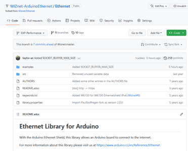 Ethernet TCP Performance With Arduino