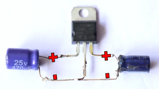 Connect Clipper Wire for 9V Output Power Supply