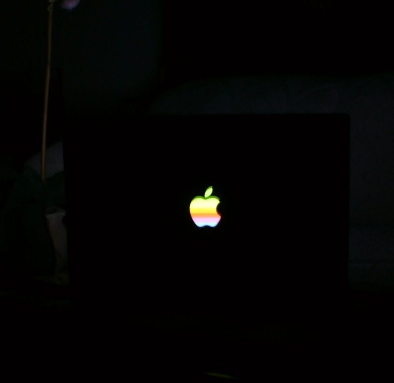 Apple Retro Bitten Rainbow Logo Mod for 15in Macbook Pro