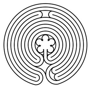 Drawing the Nine-circuit Transition Labyrinth in the Sand. : 14 Steps ...