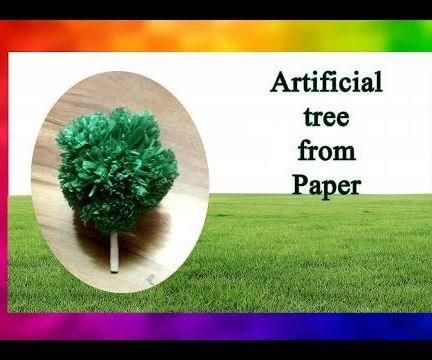 Artificial Tree for Decoration From Paper