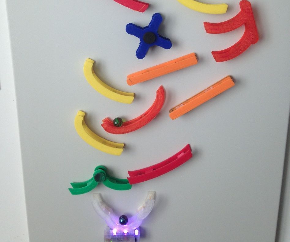 3D Printed Magnetic Marble Run