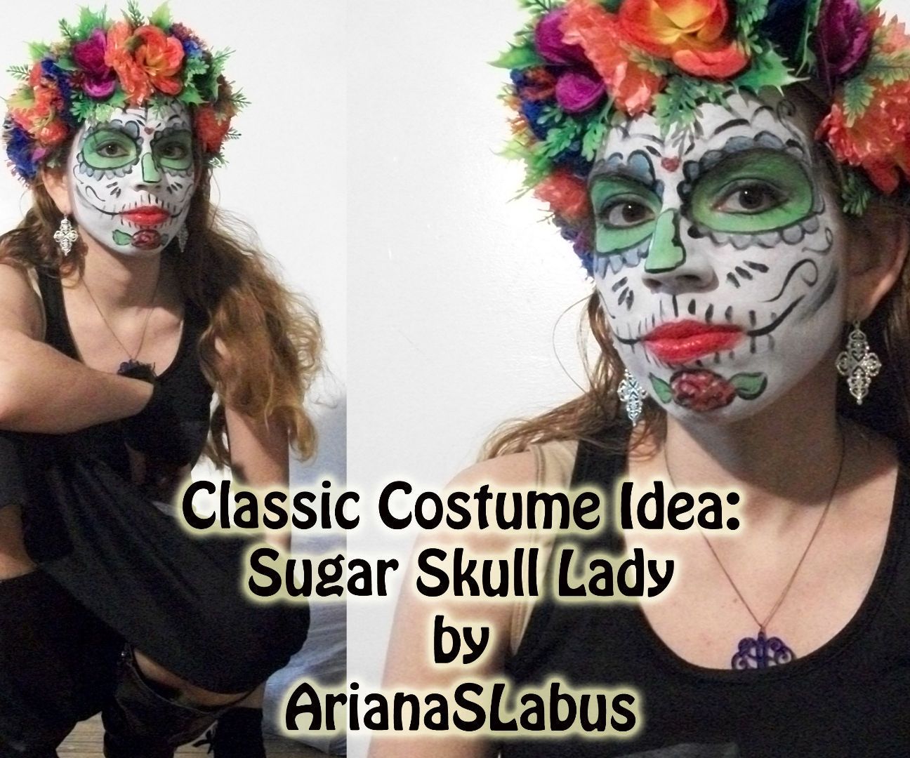 Classic Costume Idea: Sugar Skull Lady : 4 Steps (with Pictures ...