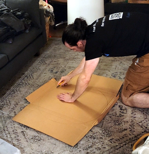 Setting Up the Cardboard Cup Top