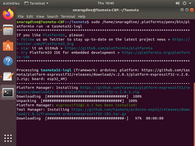 Installation of Esptool, Access GIT Repo, and Test Build.