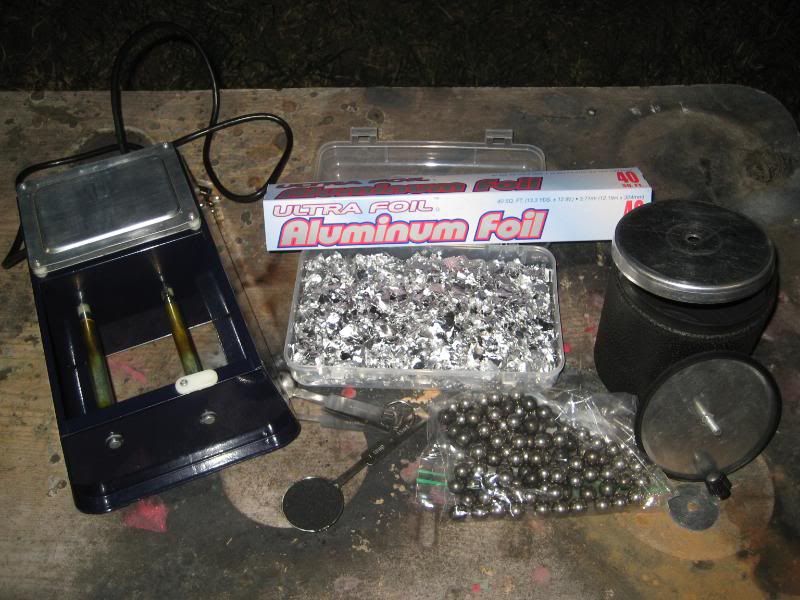 Making German Dark Aluminum Powder From Foil