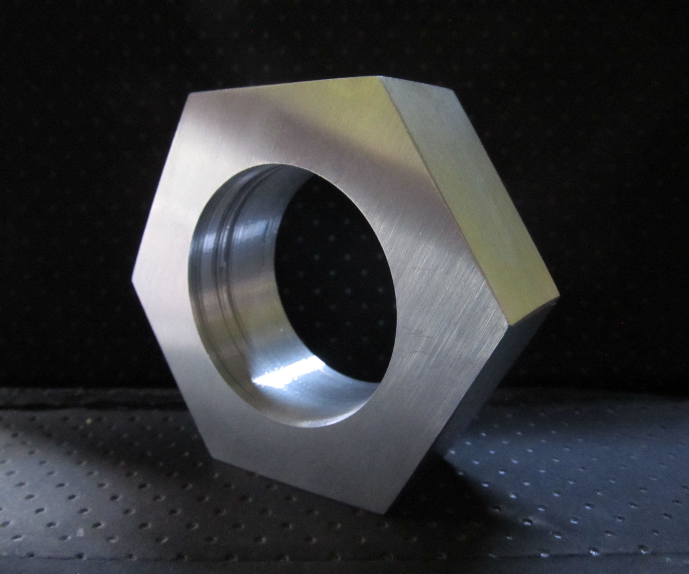 Large Faux Aluminum Nut