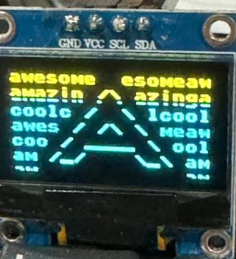 Digital Text Art Patterns With Micropython