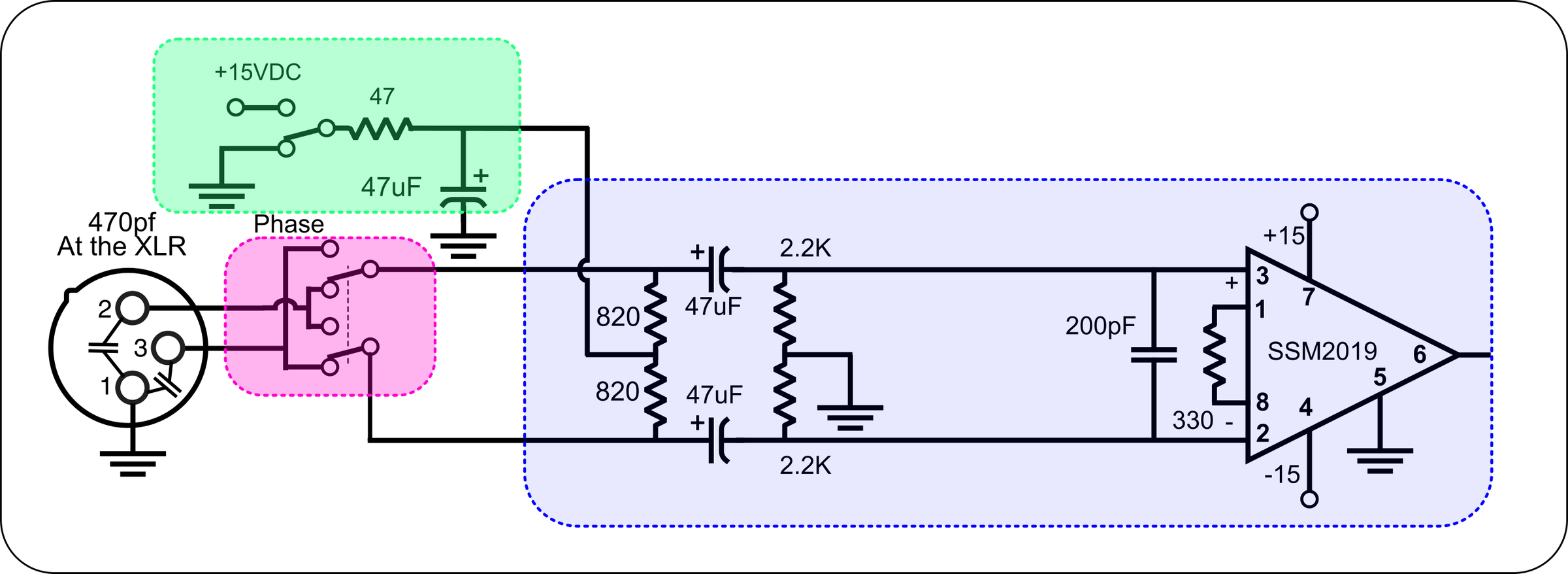 Build the Four-Channel SSM2019 Phantom Powered Mic Preamp : 9 Steps ...