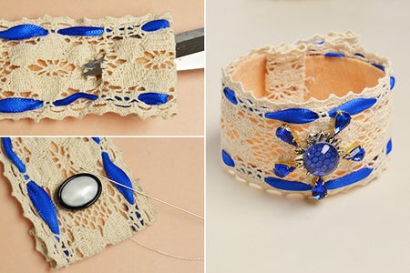 Finish the Handmade Cuff Bracelet
