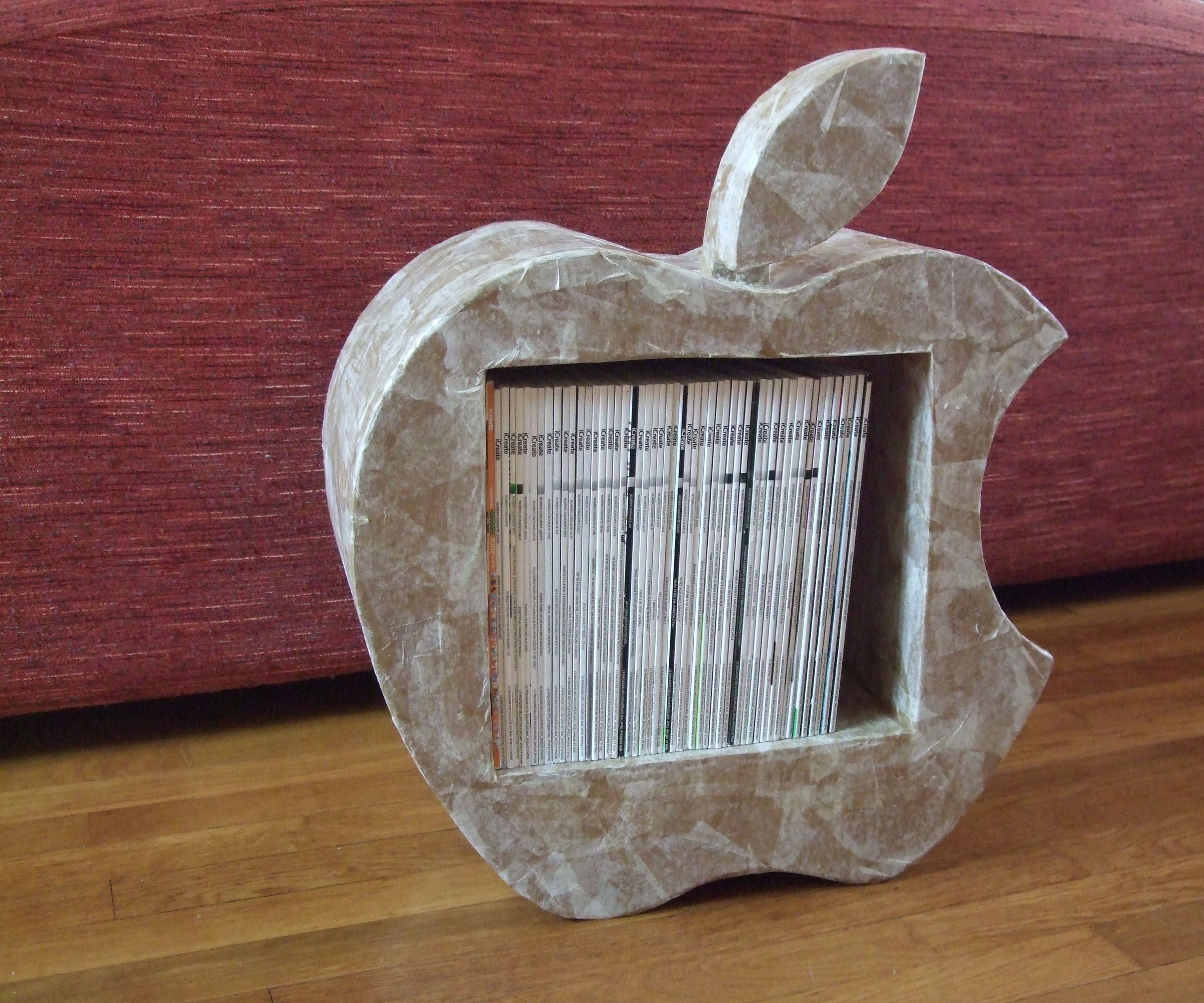 Cardboard Furniture As Apple's Logo.