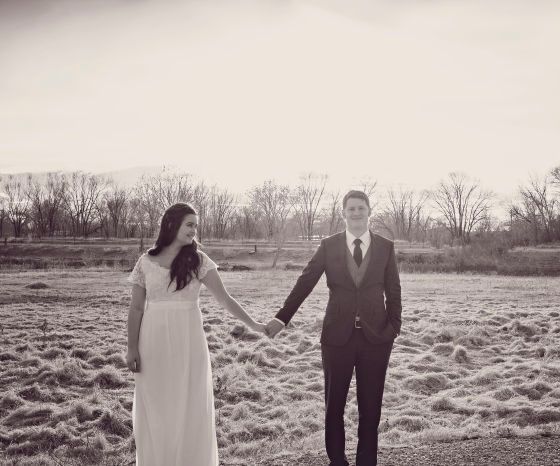 Silk and Lace Wedding Dress