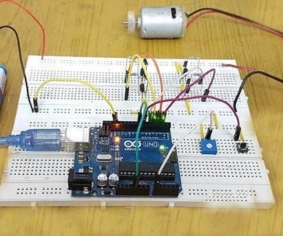 Arduino DC Motor Speed & Direction Control Using Relays