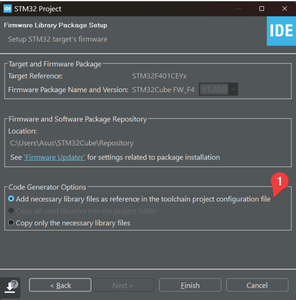 Create Project on STM32CubeIDE