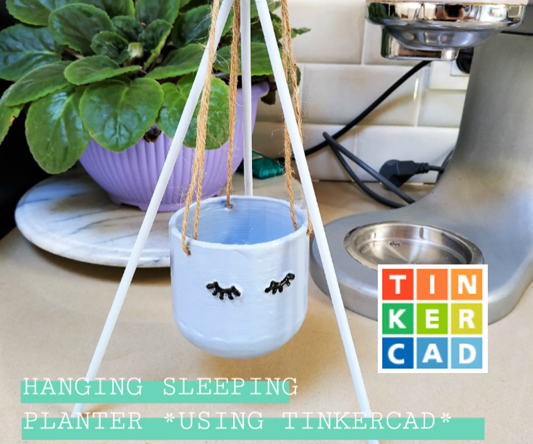 Hanging Sleeping Planter (Tinkercad)