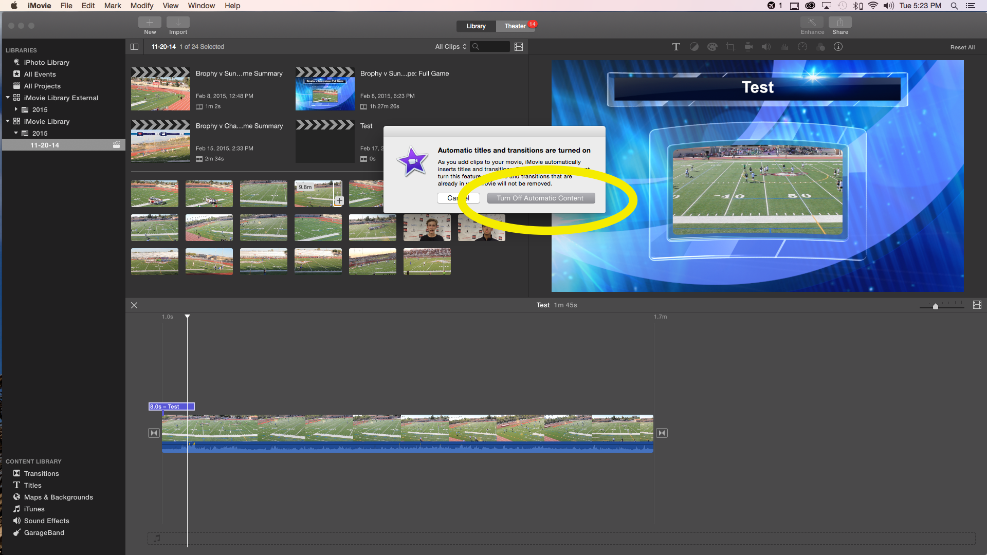 How to Make Highlight Videos Using the Sports Editor in IMovie 8