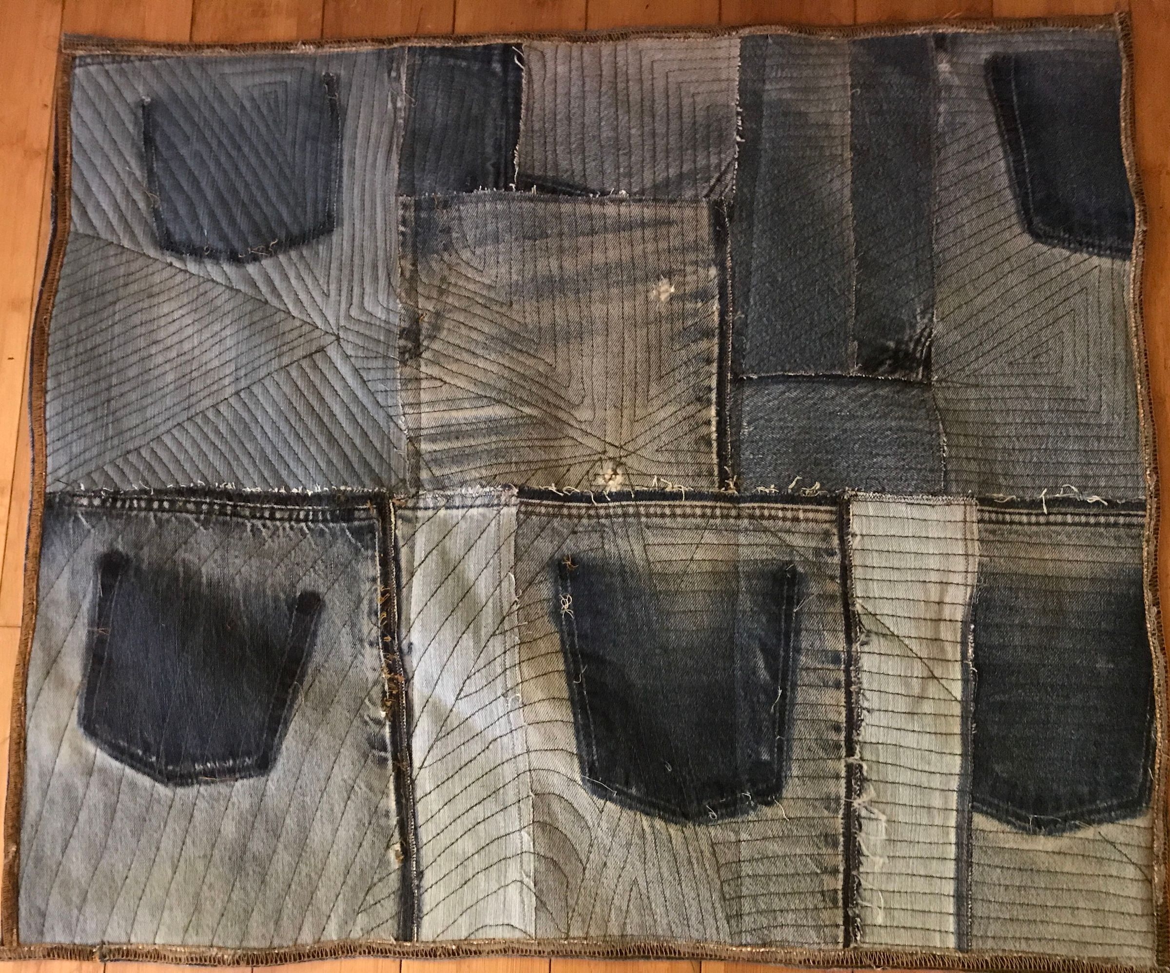 Denim Rug From Recycled Material