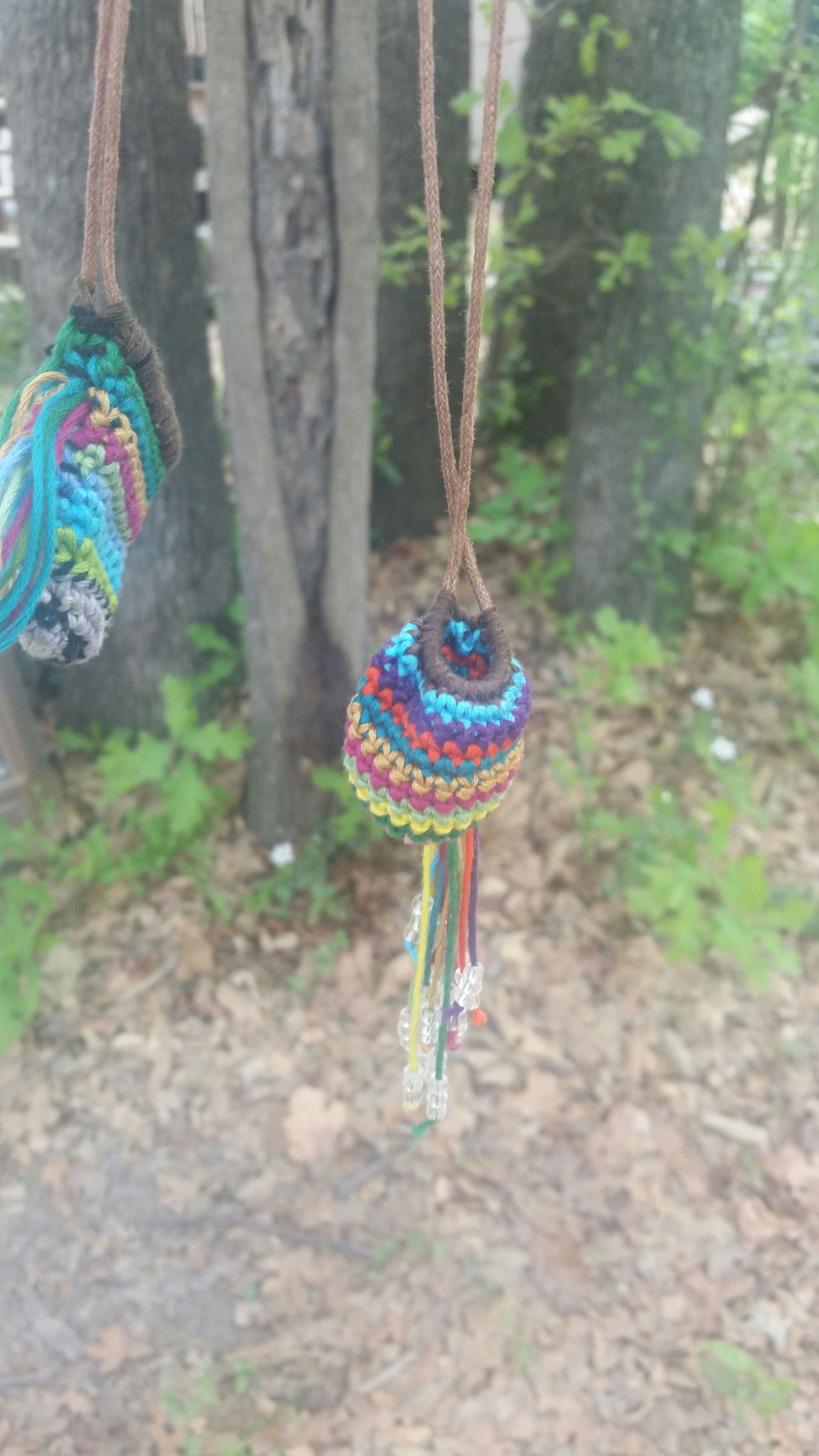 Crochet Pouch Necklace 3 Steps Instructables