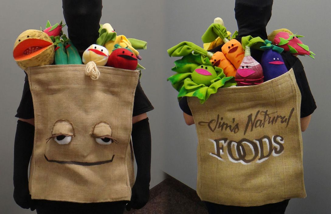 Grocery Bag of Muppet Fruit and Vegetables Costume