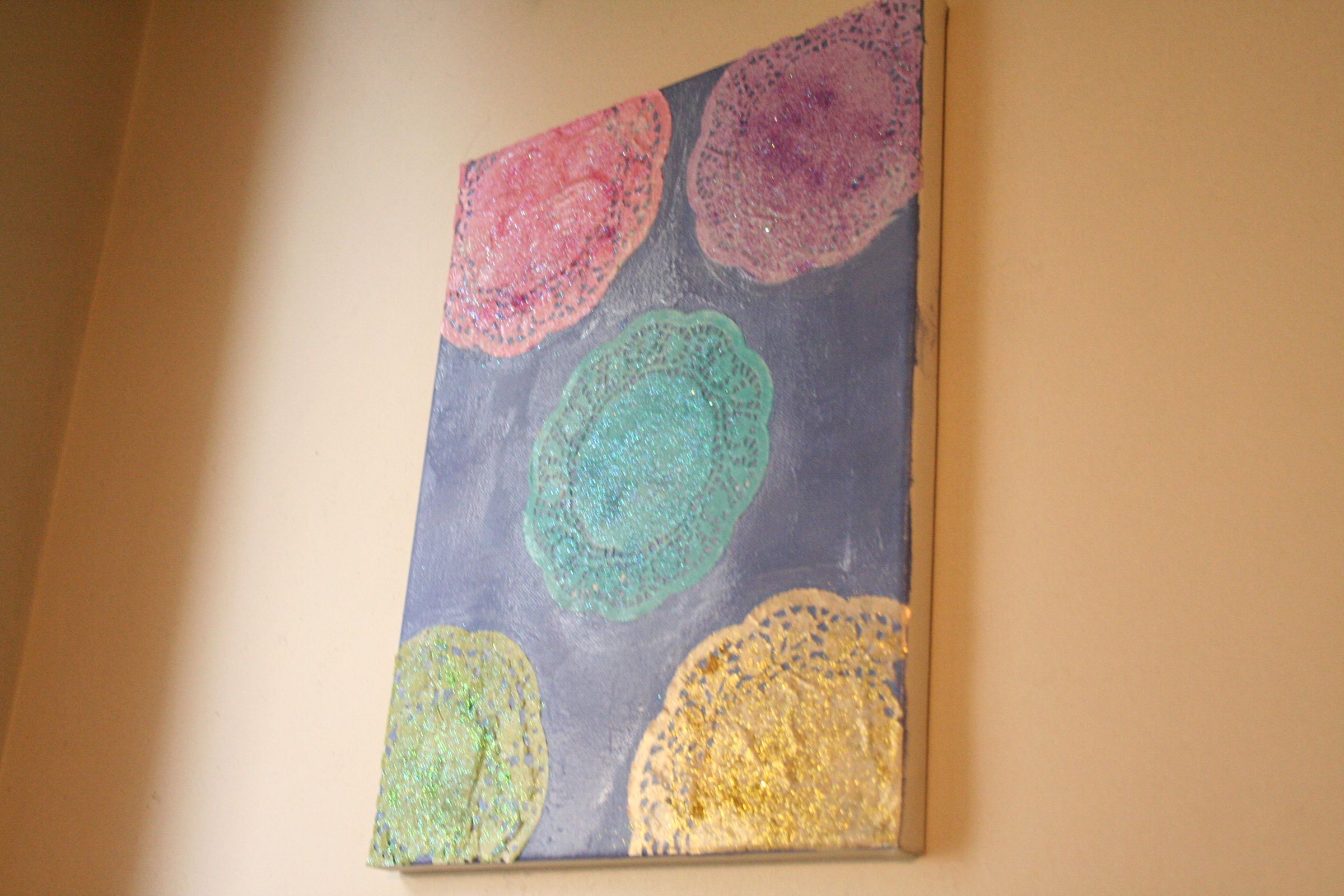 DIY Doily Wall Art 4 Steps Instructables