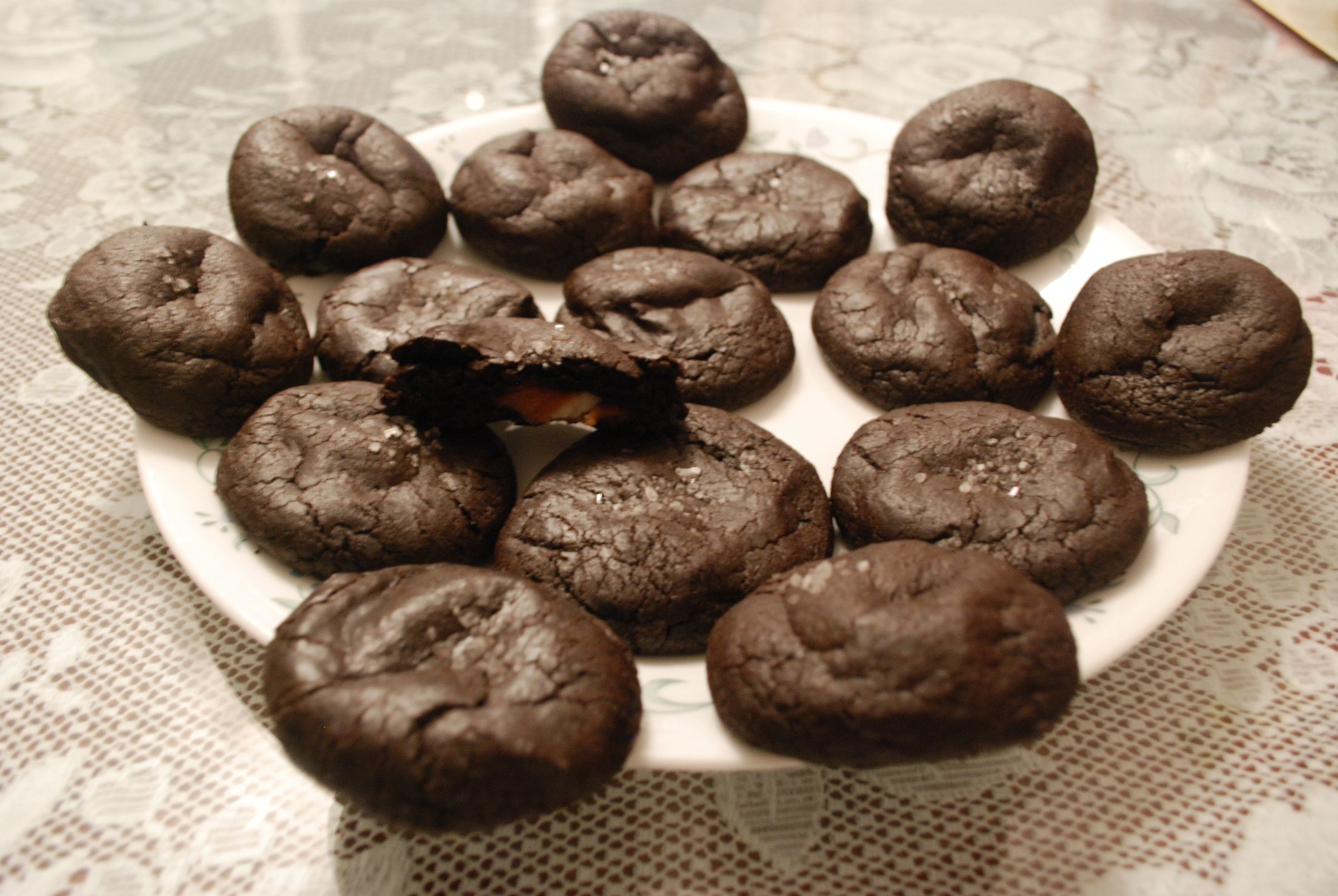 Salted Caramel Chocolate Cookies