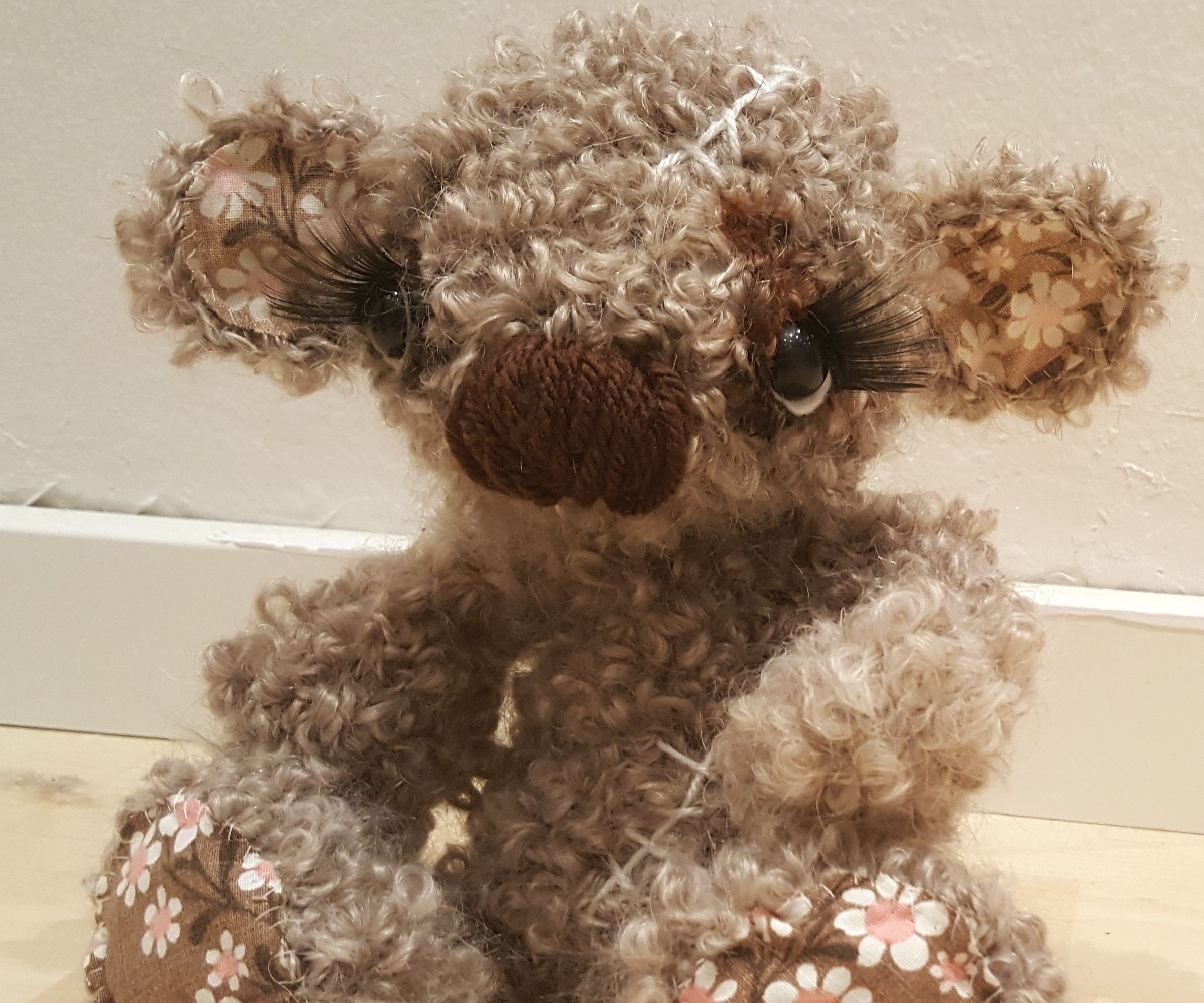 Crocheted Sad and Scared Teddies