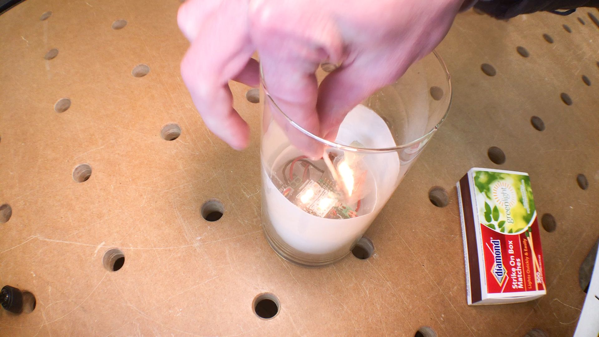 LED Candle Lights, Flickers, Blows Out, Smokes, and Smells 8 Steps