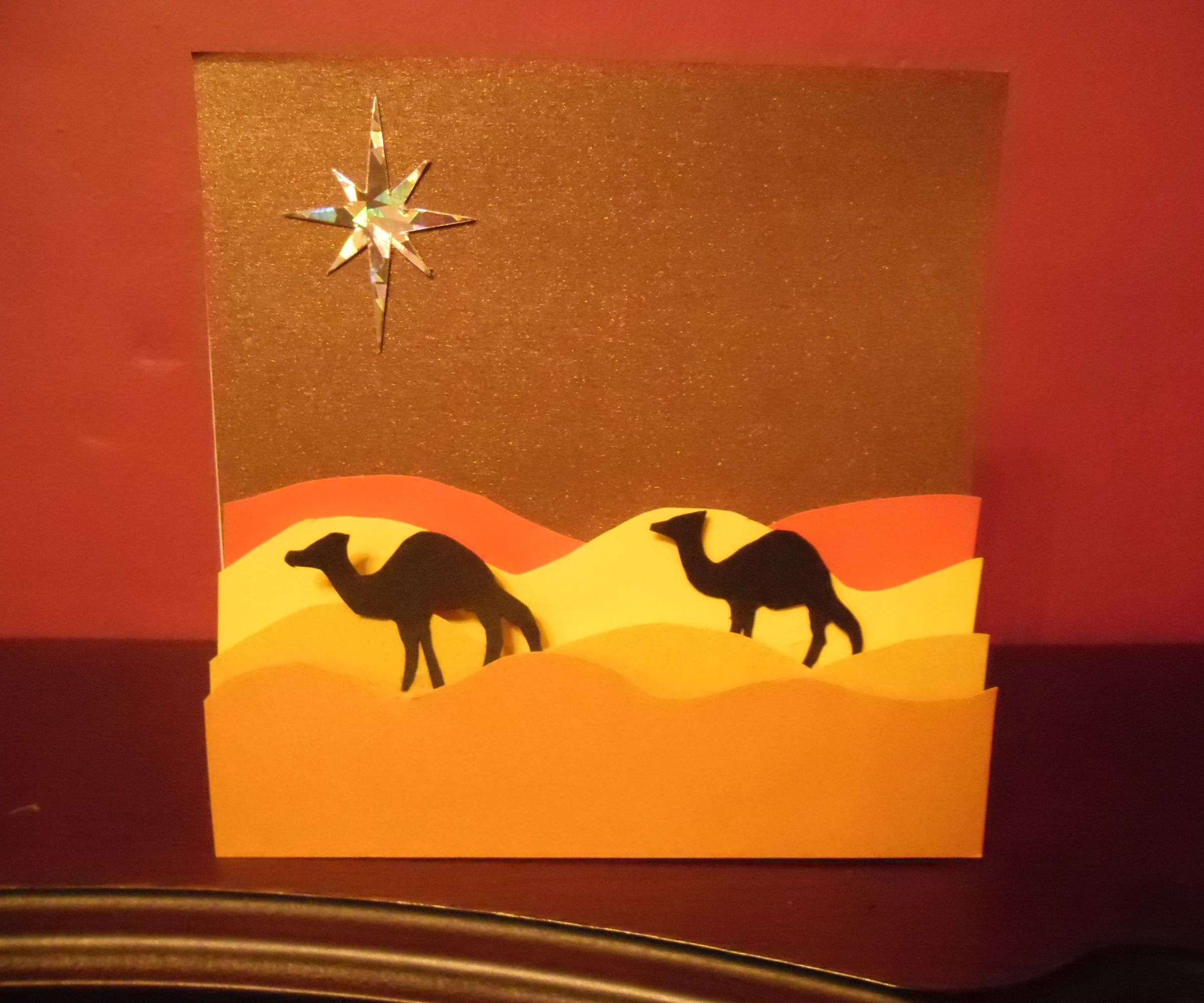 Camel Silhouette Card