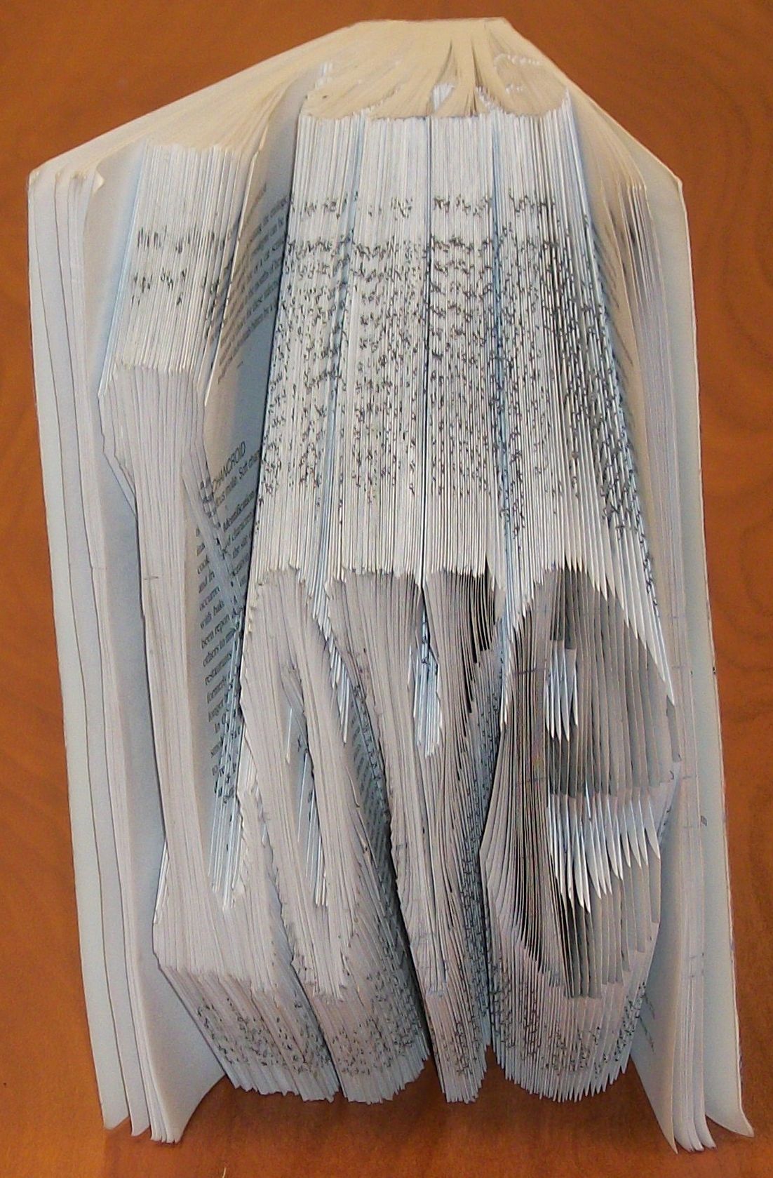 Book Art- How to Fold a Book Into a Word.
