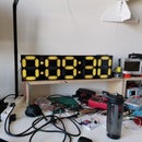 ESP32 Based TalkTimer for Conferences With Large 7-segment Displays and Web-interface